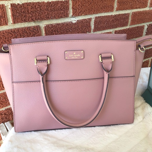 kate spade Handbags - Kate spade mauve pink leather satchel